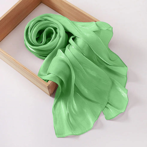 Aura Silky Organza Hijab - Mint Green